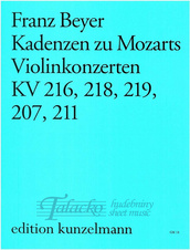 Kadenzen Zu Mozarts Violinkonzerten